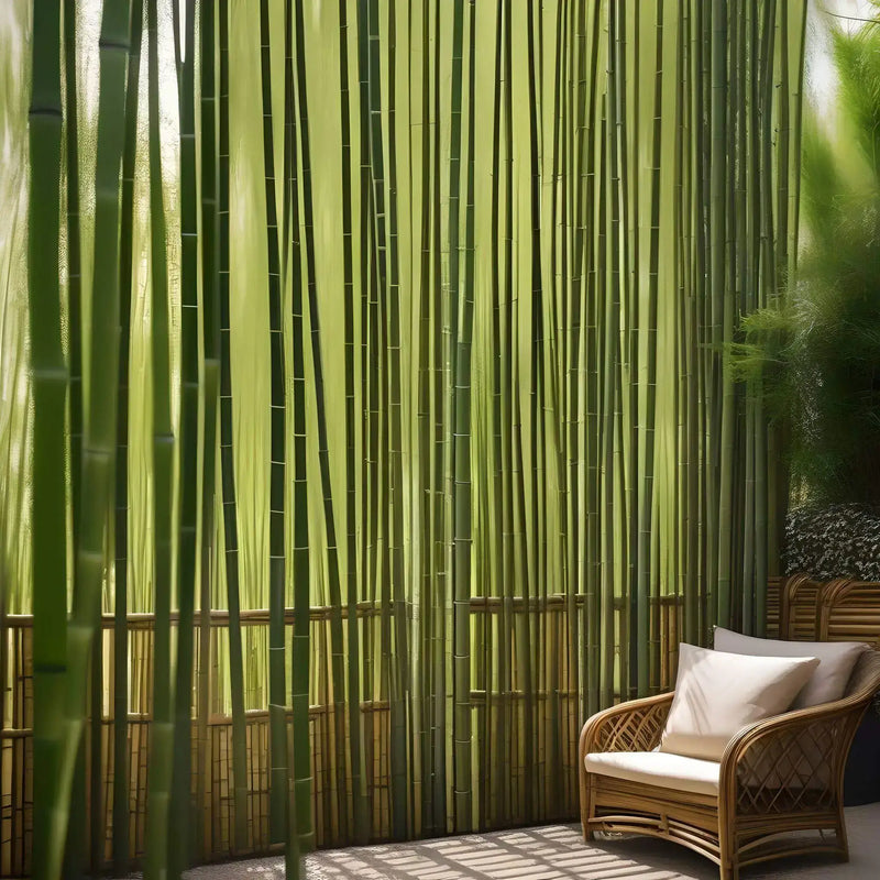 bambus sichtschutz im garten